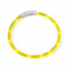 LED antkaklis (Geltona)