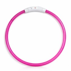 LED antkaklis (Rožinė)