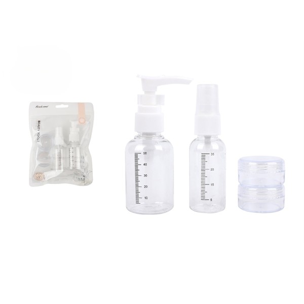 Kelioninis kosmetikos indelių rinkinys (4 vnt.)