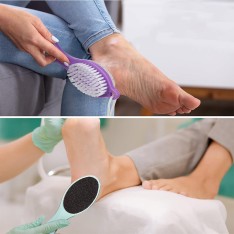 Pėdų šveitiklis su šepetėliu