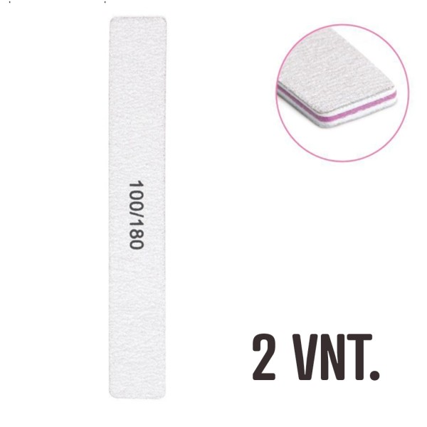 Nagų dildės 100/180 grit, 2 vnt.