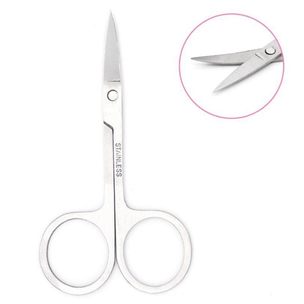 Lenktos nagų ir odelių žirklutės iš nerūdijančio plieno