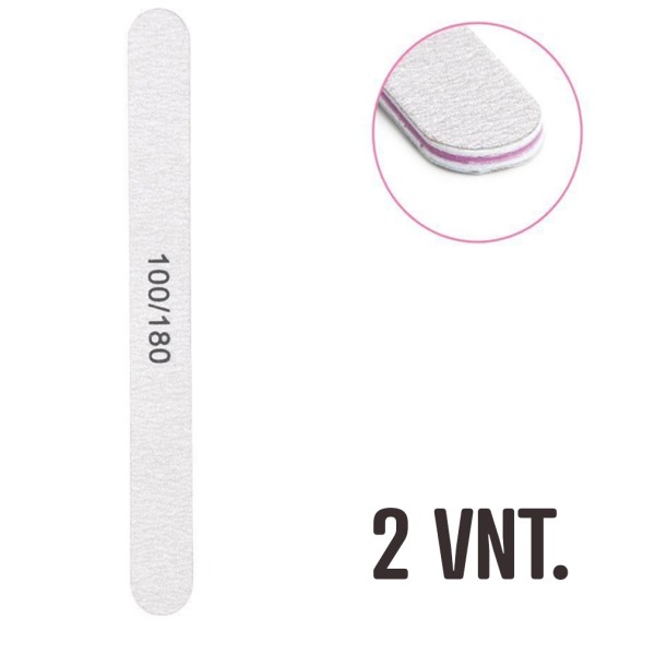 Nagų dildės 100/180 grit (2 vnt.)
