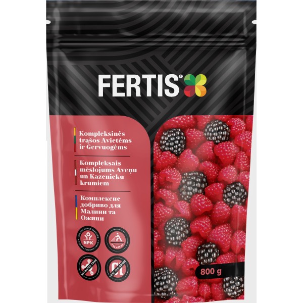 Kompleksinės trąšos Avietėms ir gervuogėms  FERTIS, 800g