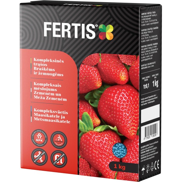Kompleksinės trąšos Braškėms ir žemuogėms FERTIS, 1kg