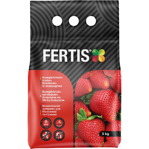 Kompleksinės trąšos Braškėms ir žemuogėms FERTIS, 3kg