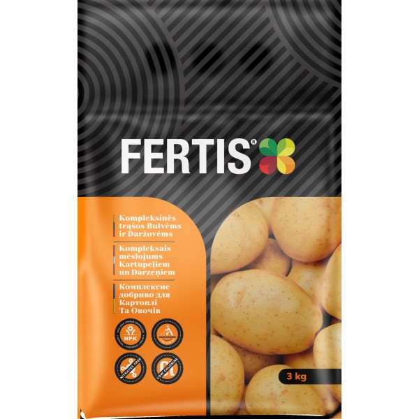 Kompleksinės trąšos Bulvėms ir daržovėms FERTIS, 3kg