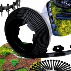 Plastikinis vejos apvadas - bortelis 10m +20 vinių