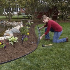 Plastikinis vejos apvadas - bortelis 10m +20 vinių