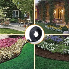 Plastikinis vejos apvadas - bortelis 10m +20 vinių