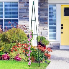 Kūginė sodo pergolė – obeliskas augalams (plieninė, pastatoma)