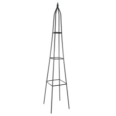 Kūginė sodo pergolė – obeliskas augalams (plieninė, pastatoma)