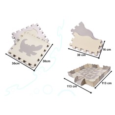 Vaikiškas dėlionės kilimėlis „Piano“ – 36 dalių (EVA, su išimamais elementais)