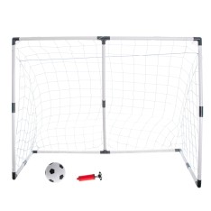 Vaikiški futbolo vartai 2in1 – dideli arba du mažesni (143 × 110 × 70 cm)