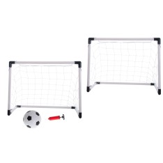Vaikiški futbolo vartai 2in1 – dideli arba du mažesni (143 × 110 × 70 cm)