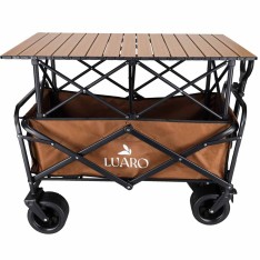 Sulankstomas transportavimo vežimėlis su stalu 2in1