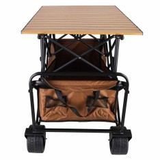 Sulankstomas transportavimo vežimėlis su stalu 2in1