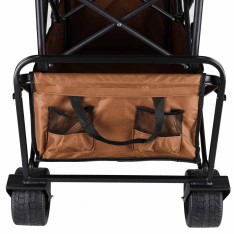 Sulankstomas transportavimo vežimėlis su stalu 2in1