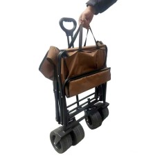 Sulankstomas transportavimo vežimėlis su stalu 2in1