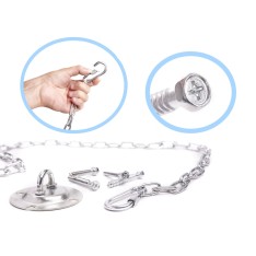 Lubinis kabliukas su grandine – sūpynių ir hamako tvirtinimo rinkinys (iki 200 kg)