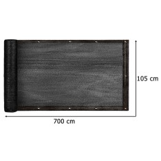 Balkono apsauga iš tinklo 100×700 cm – privatumas ir apsauga nuo vėjo