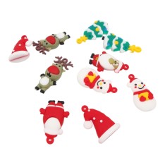 Kalėdiniai dekoratyviniai pakabukai 10 vnt.