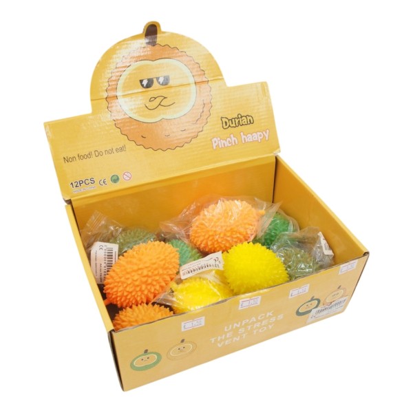 Antistresinis kamuoliukas „Durian“ (spygliuotas, spaudžiamas)