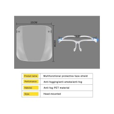 Apsauginis veido skydelis - kaukė iš PVC plastiko.
