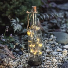 Dekoratyvinė LED lemputė stiklinėje butelio formoje