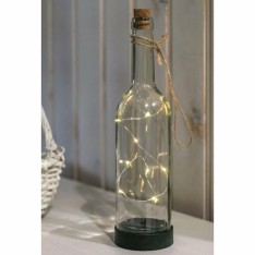 Dekoratyvinė LED lemputė stiklinėje butelio formoje