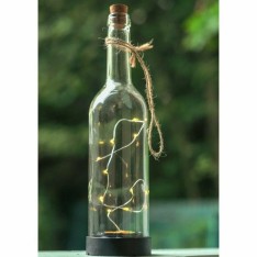 Dekoratyvinė LED lemputė stiklinėje butelio formoje