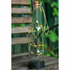 Dekoratyvinė LED lemputė stiklinėje butelio formoje