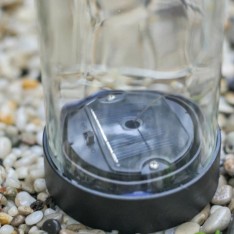 Dekoratyvinė LED lemputė stiklinėje butelio formoje