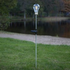 lauko LED lemputė „Edison“ su saulės baterija (80 cm, vintage stilius)