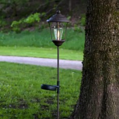 Lauko LED lempa „Messina“ su saulės baterija (78 cm)