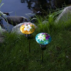 Lauko LED lempa „Salona“ su saulės baterija (44 cm)