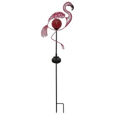 lauko LED lempa „Flamingo“ su saulės baterija (80 cm)