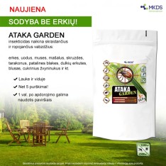 Ataka GARDEN insekticidas erkėms, uodams naikinti