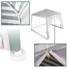 Sodo palapine su tinkleliu nuo uodų 3 x 3 m