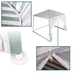 Sodo palapine su tinkleliu nuo uodų 3 x 3 m