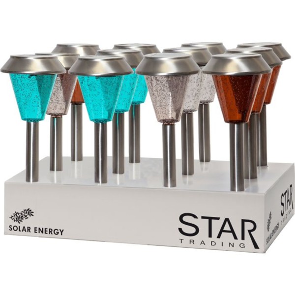 Saulės energija įkraunamas sodo šviestuvas „Ibiza“