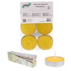 Citronelės arbatinių žvakučių rinkinys, 6 vnt.