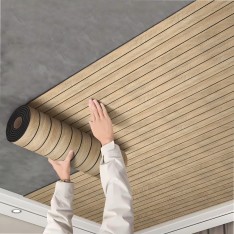 3D dekoratyvinė sienų panelė (lipni) – medžio imitacija 300 x 45 cm