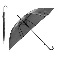 Skėtis HAPPY RAIN (Skaidri/Juoda)