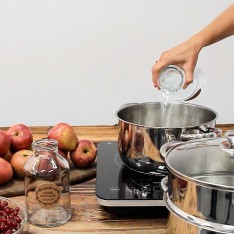 Nerūdijančio plieno sulčių garintuvas su garinimo įdėklu 5 l